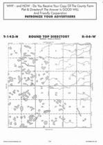 Round Top Township, Cottonwood Lake, Directory Map, Stutsman County 2007